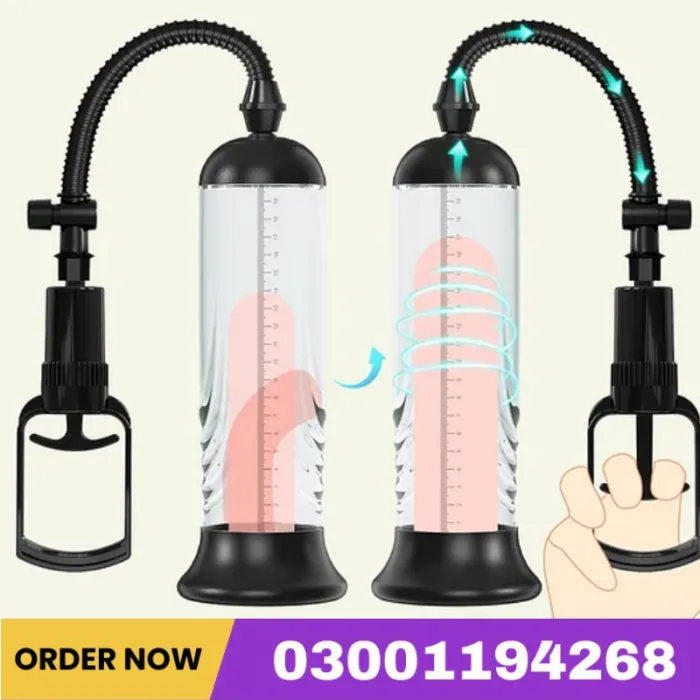 Pump Vacuum Air Pressure Device For Men Stronger Bigger Erections Manual Penis Enlarger