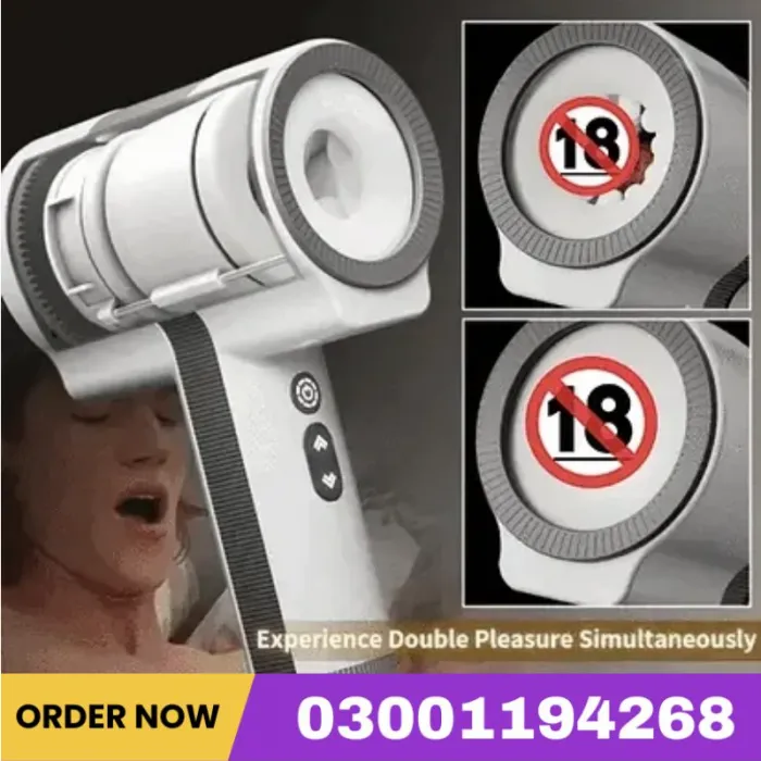 Rhett - 5 Rotating & Thrusting 7 Vibrating Dual Separate Sleeve Male Penis Masturbator