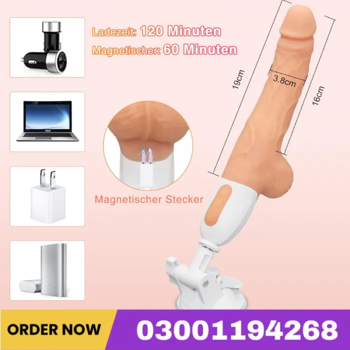 Sex Machine Thrusting Realistic Dildo With 10 Vibrating & Thrusting Modes