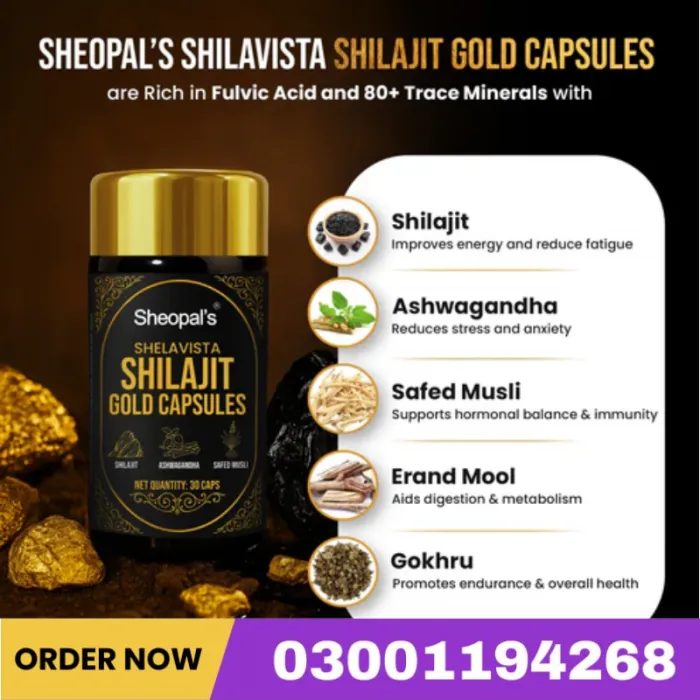 Shelavista Shilajit Gold Capsule Price In Pakistan