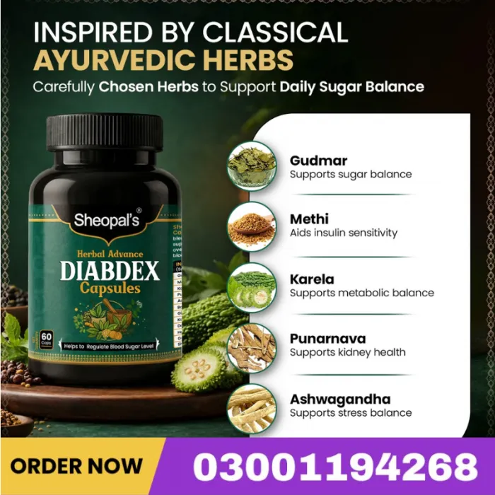 Sheopal's Herbal Advanced Diabdex Capsules Price In Pakistan