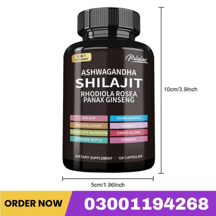 Shilajit + Ashwagandha + Ginseng – Energy & Muscle Support Price In Pakistan