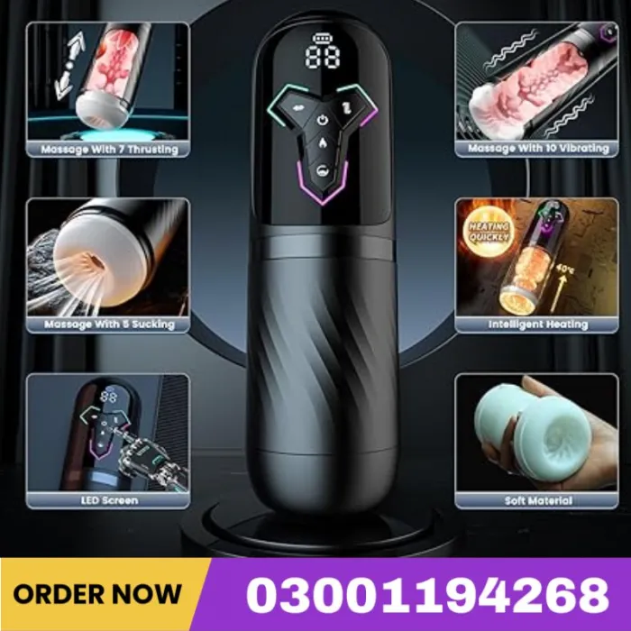 Sky Power Heating Male Masturbator Pump | 5-in-1 Price In Pakistan