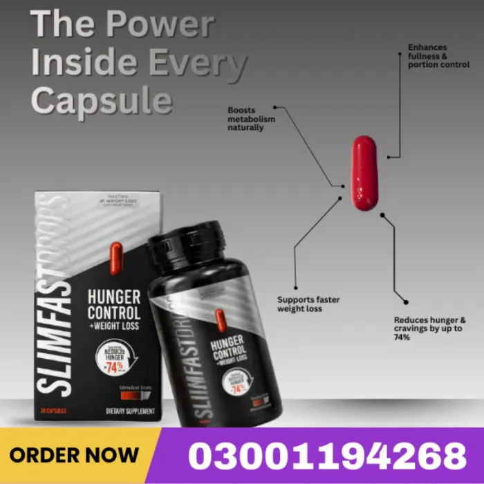 Slim Fast Drops Hunger Control + Weight Loss Capsules Price In Pakistan