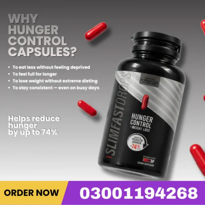 Slim Fast Drops Hunger Control + Weight Loss Capsules Price In Pakistan
