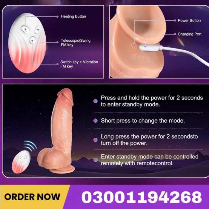 Thrusting Dildo Sex Toys Vibrator Price In Pakistan