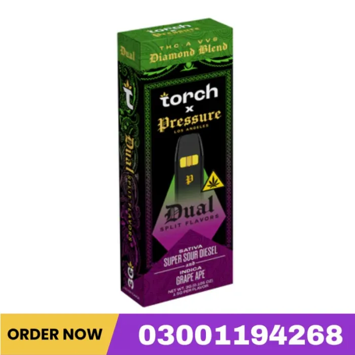 Torch x Pressure LA THCA VVS Diamond Blend Disposable 3G in Pakistan
