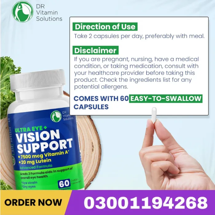 Ultra Eye Vision Support Capsules In Pakistan